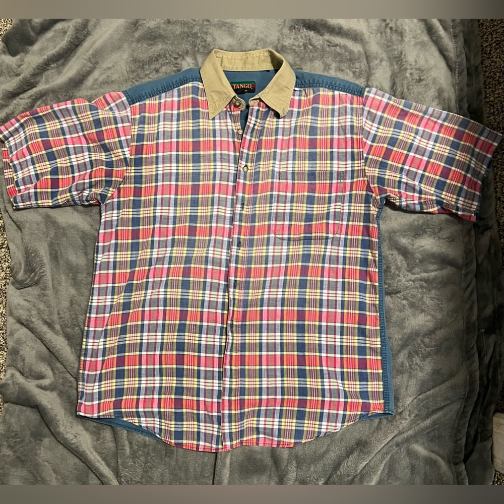 Vintage 80’s Tango Plaid Shirt